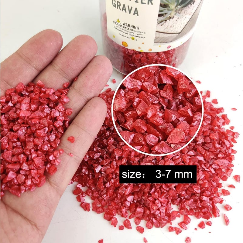 HappyFiller Fall Christmas Decoration Broken Crushed Glass Sand Gems Stones(1.5 Cup) for Vases Fillers,Terrarium Succulent Plants Decor,Table Scatter,Resin Arts,Centerpieces,Candle Holder,1.3 LB - Image 5